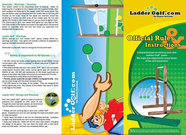 Ladder Golf Instructions Front Ladder Golf Instructions Front
